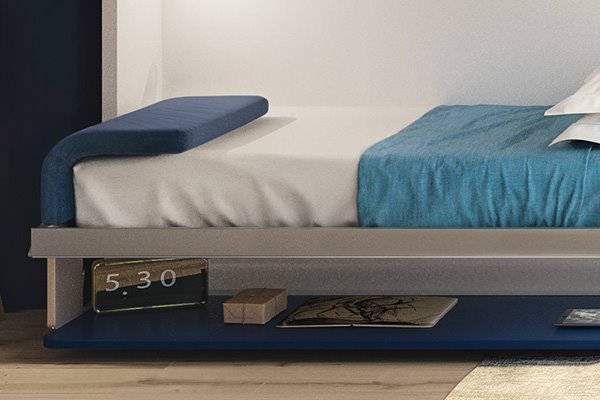 Wandbed  C gebogen hoofdbord